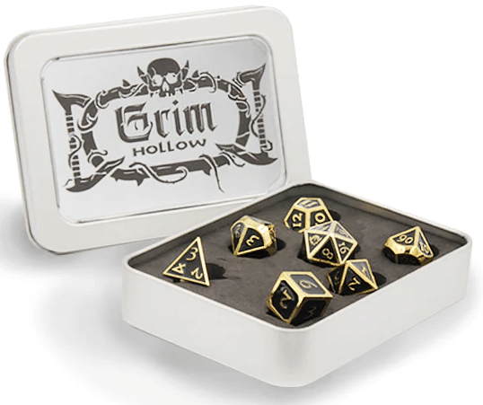 Grim Hollow Metallic Dice image 0